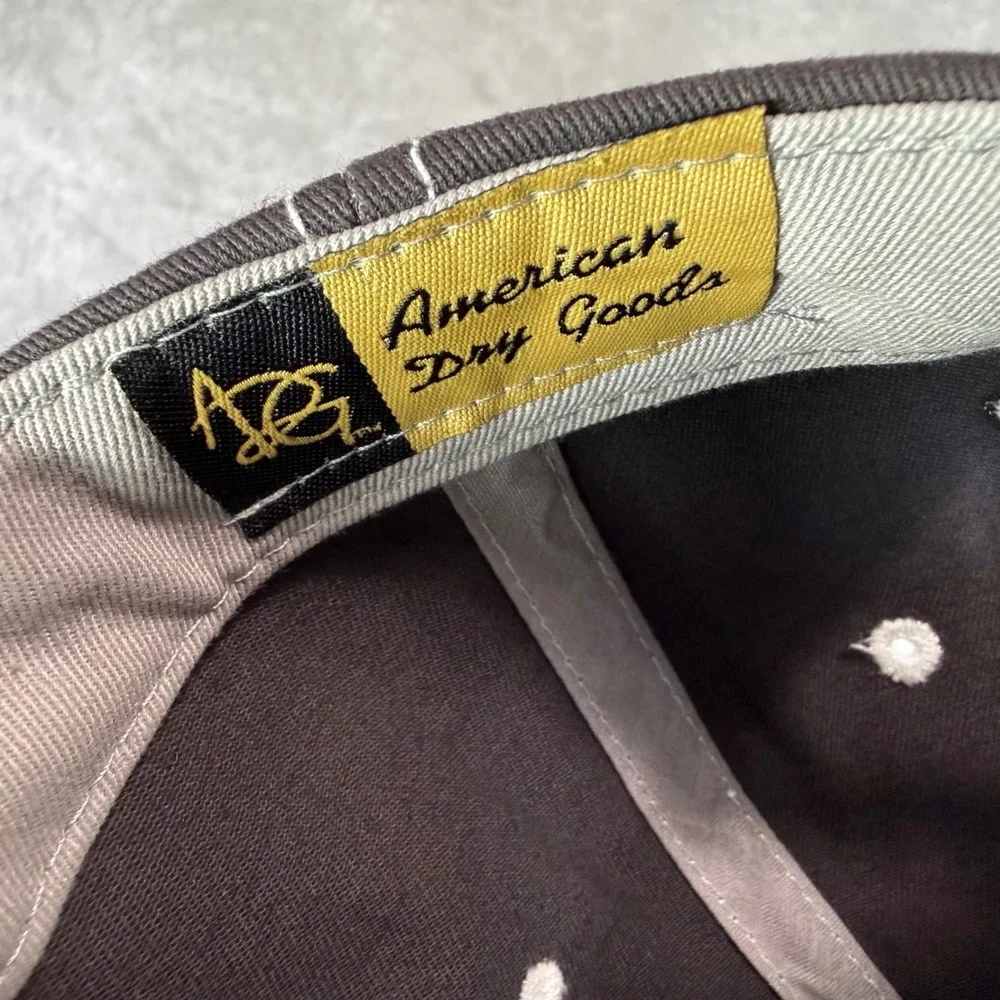 American Dry Goods Baseball Cap OSFA Grey Copper Colorado Flag Contrast Stitch